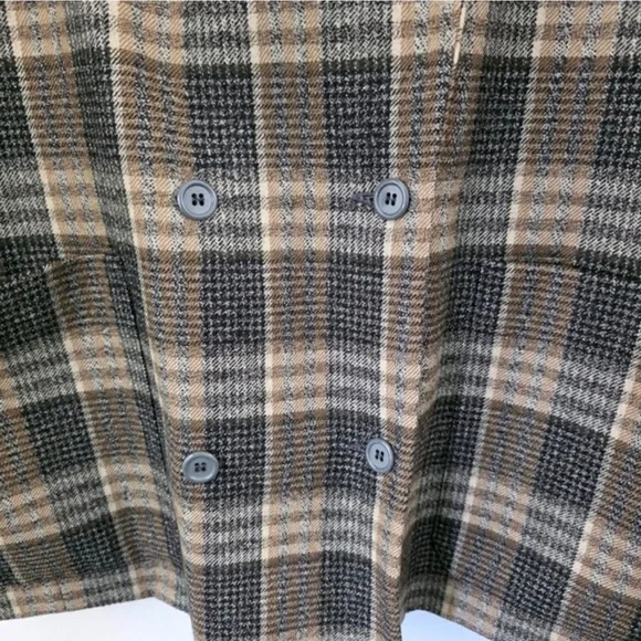 Vintage KENZO Paris Oversized Blazer 100% wool plaid size 40 women's blazer - Picture 8 of 8